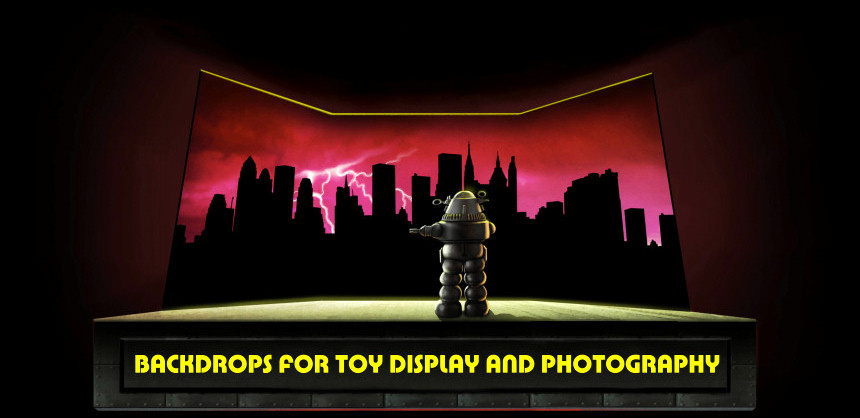 Backdrops for toys!